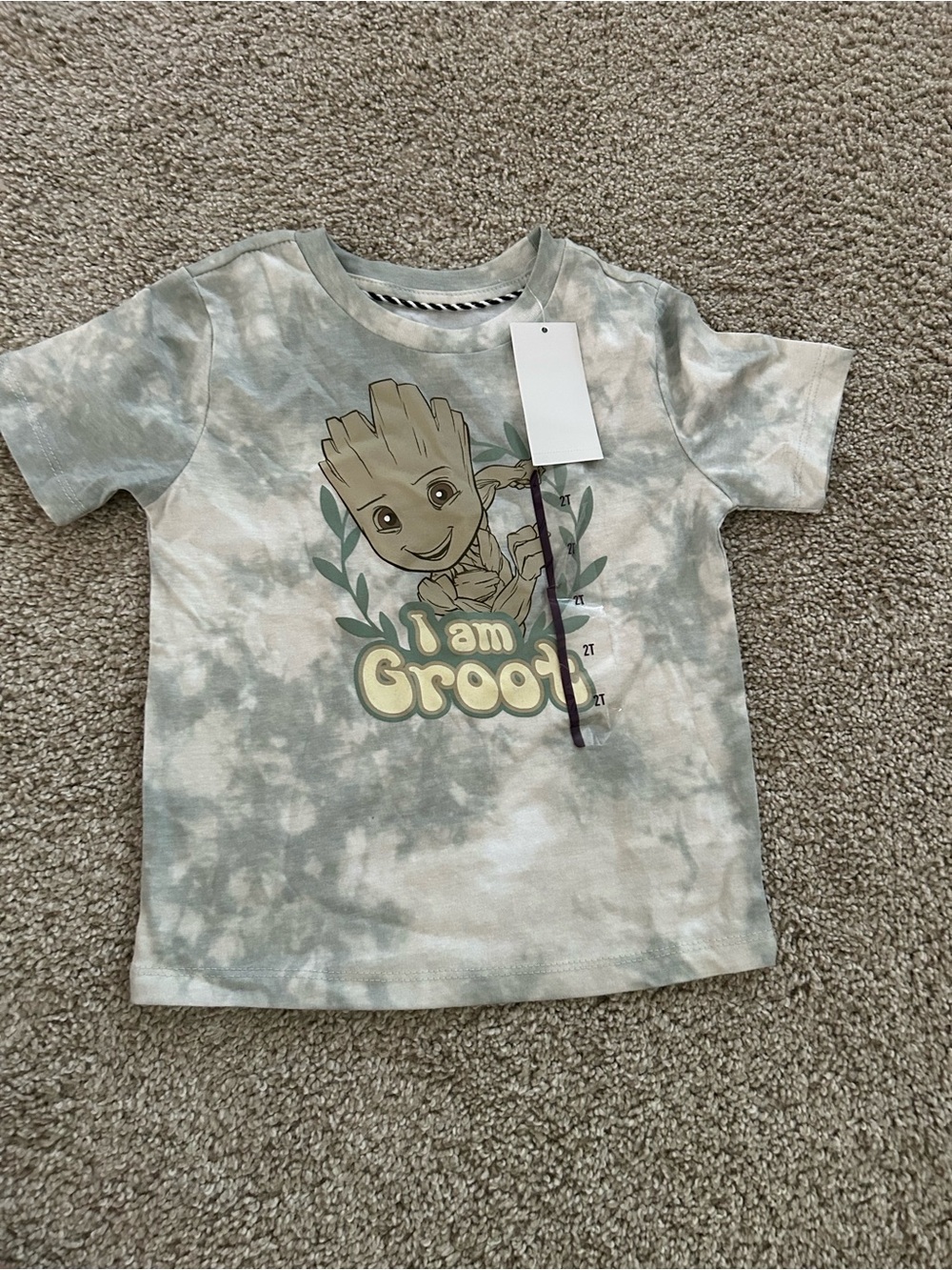 Marvel 2T Groot T-Shirt NWT